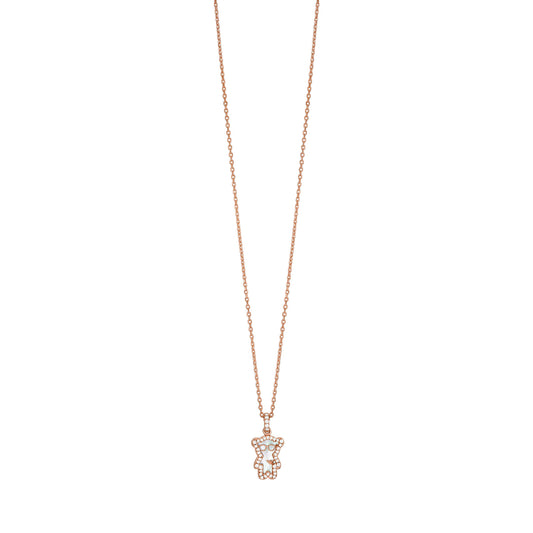 Emporio Armani Women's Rose Gold-Tone Brass Pendant Necklace