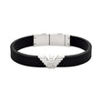 Emporio Armani Men's Black Silicone ID Bracelet