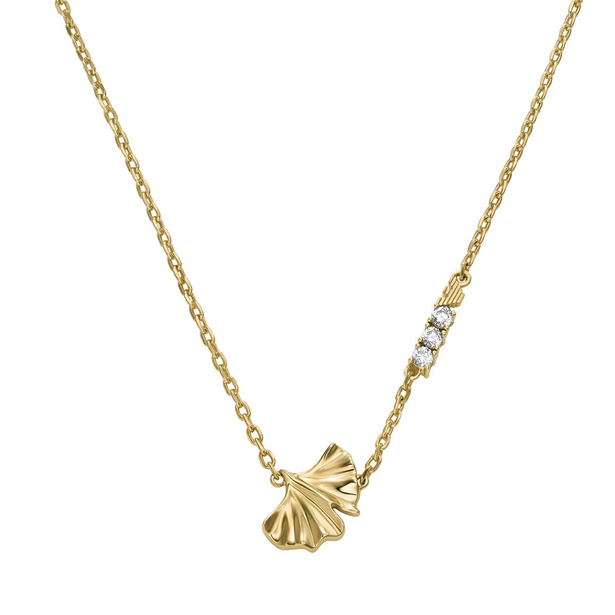 Emporio Armani Women's Gold-Tone Brass ID Necklace