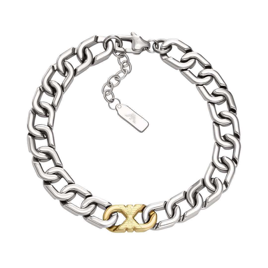 Emporio Armani Men's Stainless Steel Chain Bracelet