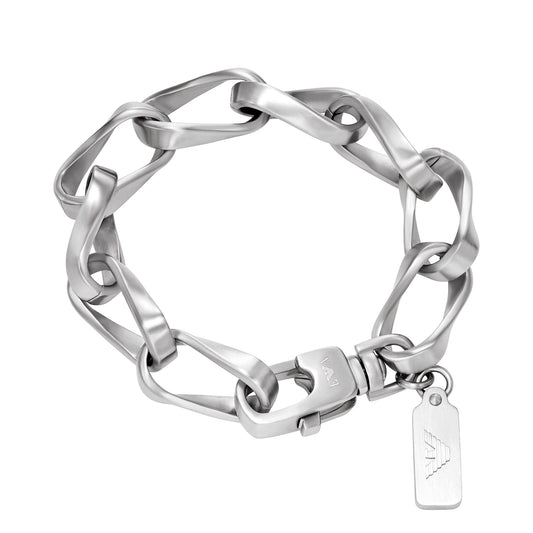 Emporio Armani Men's Stainless Steel Chain Bracelet