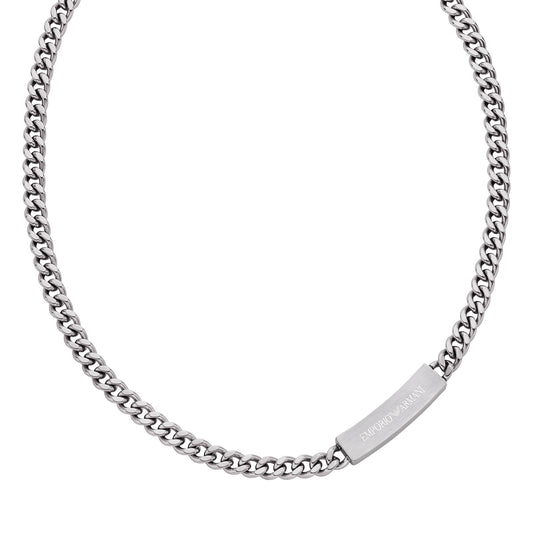 Emporio Armani Men's Stainless Steel ID Necklace