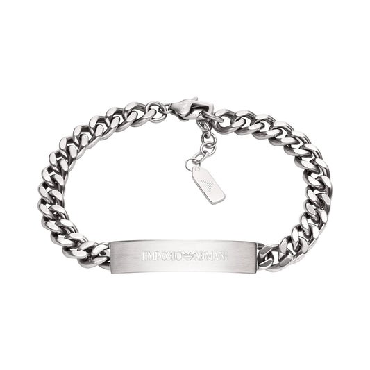 Emporio Armani Men's Stainless Steel ID Bracelet
