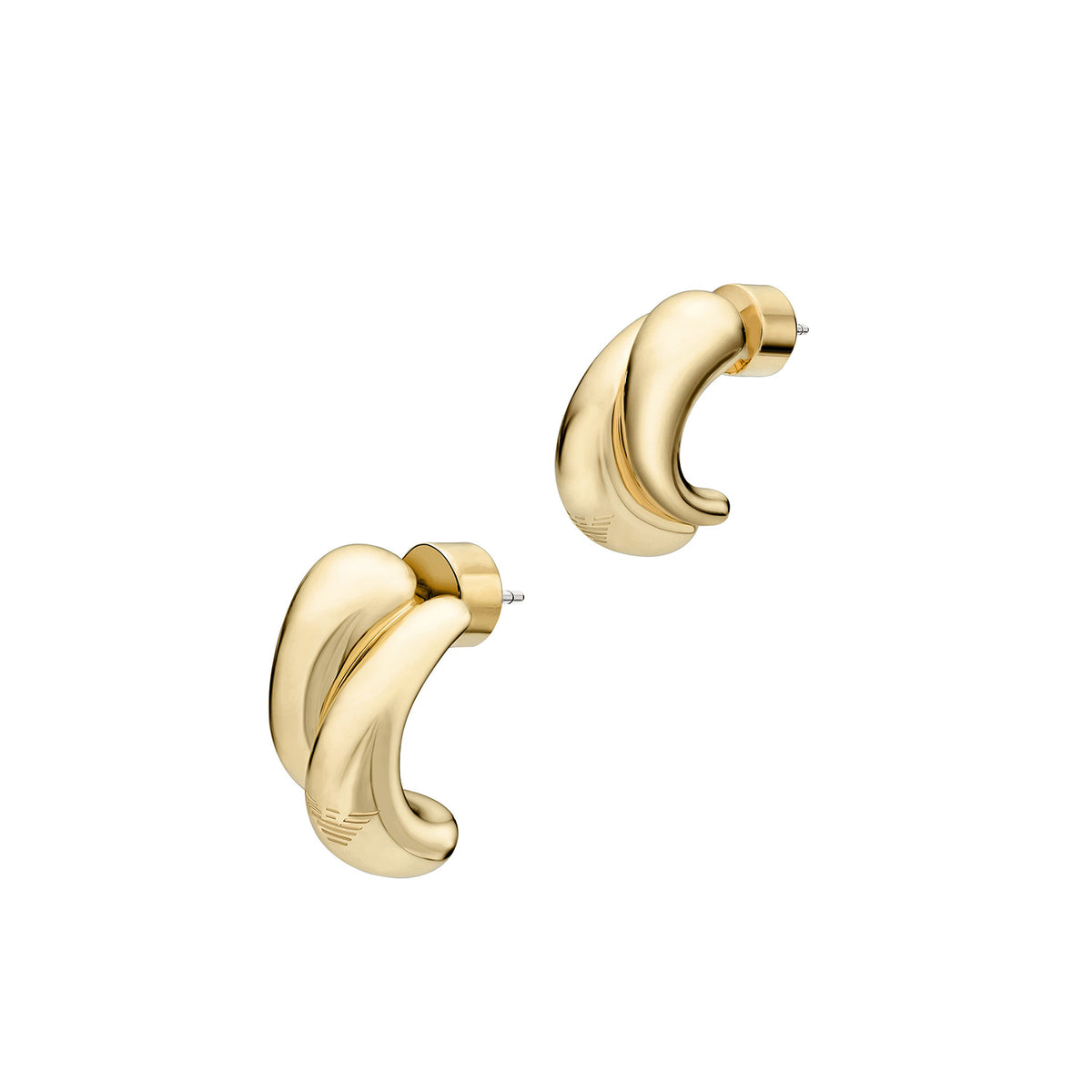Emporio Armani Women's Gold-Tone Brass Hoop Earrings