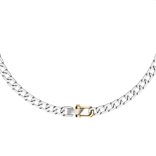 Emporio Armani Men's Two-Tone Stainless Steel Chain Necklace