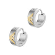 Emporio Armani Men's Two-Tone Stainless Steel Hoop Earrings