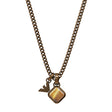 Emporio Armani Men's Tiger's Eye Pendant Necklace