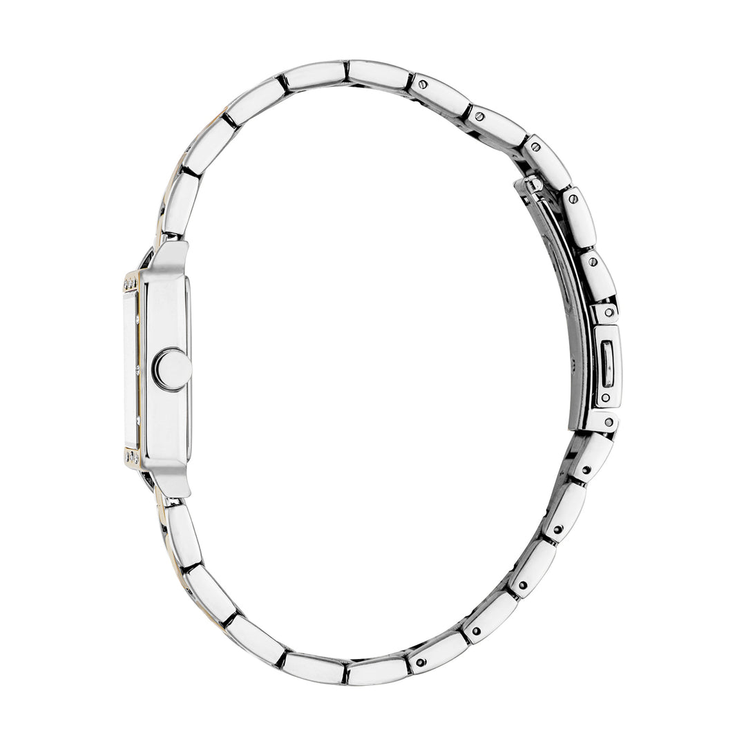 ESPRIT Women Watch, Two Tone Silver & Gold Color Case, White MOP Dial, Two Tone Silver & Gold Color Metal Bracelet, 3 Hands, 3 ATM