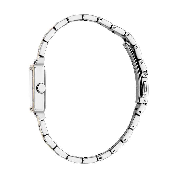 ESPRIT Women Watch, Two Tone Silver & Gold Color Case, White MOP Dial, Two Tone Silver & Gold Color Metal Bracelet, 3 Hands, 3 ATM
