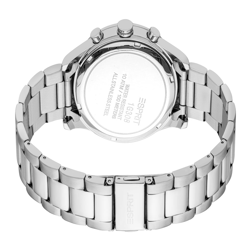 Esprit Men's 42mm Logan Fashion Silver Dial Watch