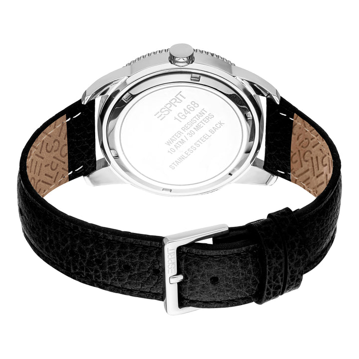 Esprit Men's 42mm Fashion Black Dial Watch
