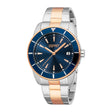 Esprit Men's 42mm Fashion Two Tone Silver & Rose Gold Color Dial Watch