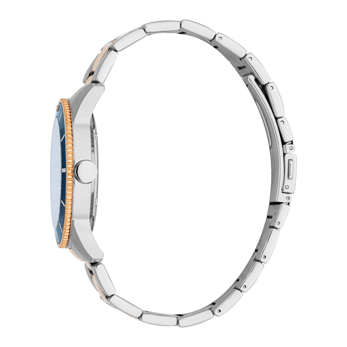 Esprit Men's 42mm Fashion Two Tone Silver & Rose Gold Color Dial Watch