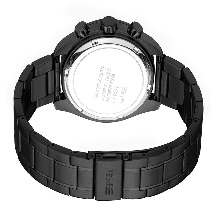 Esprit Men's 42mm Porter Fashion Black Dial Watch