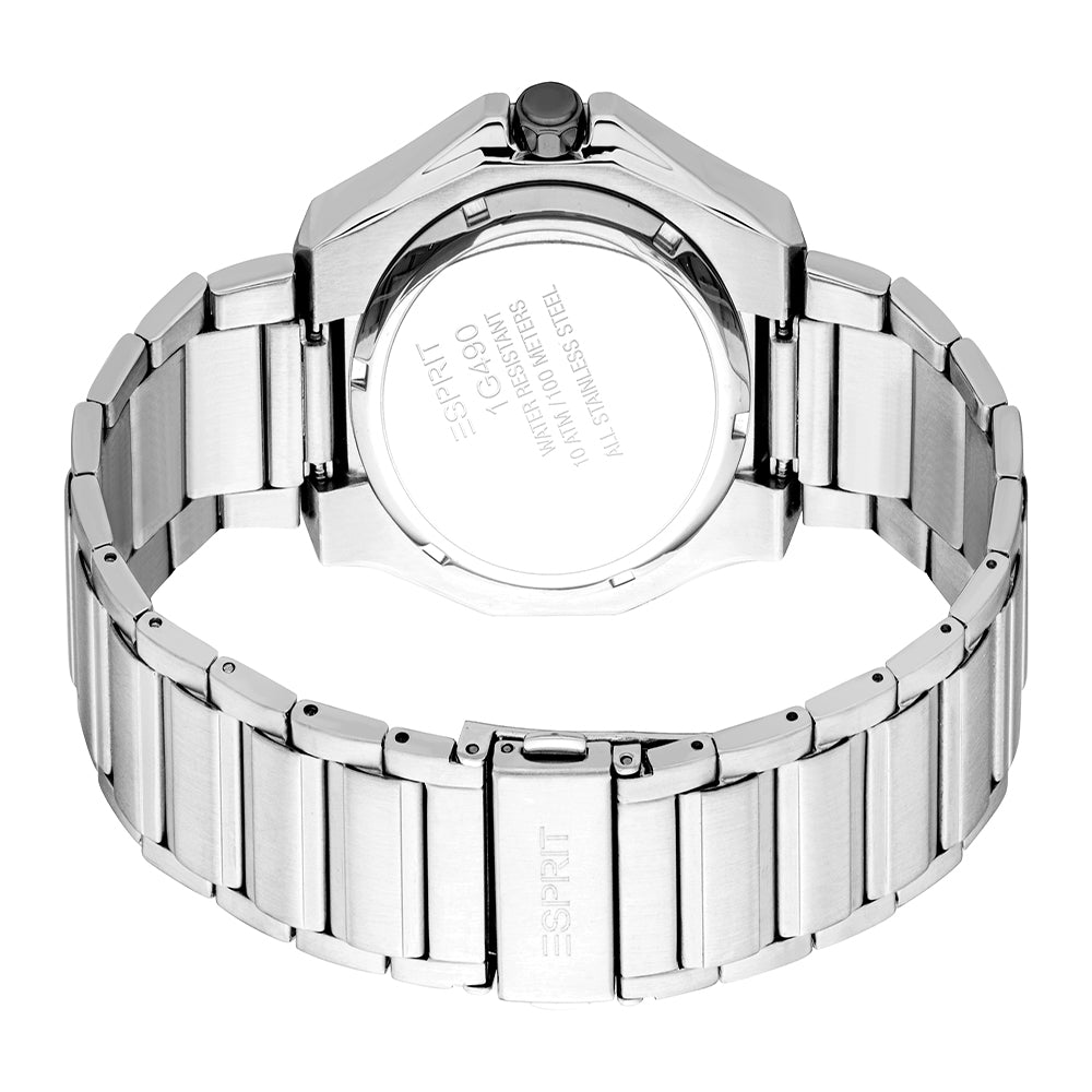 Esprit Men's 42mm Asher Fashion Silver Dial Watch