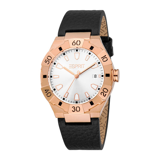 Esprit Men's 40mm Fashion Black Dial Watch