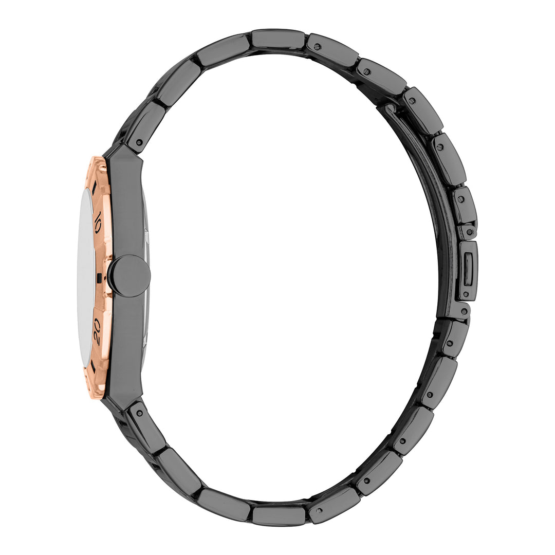 Esprit Men's 40mm Fashion Gun Color Dial Watch
