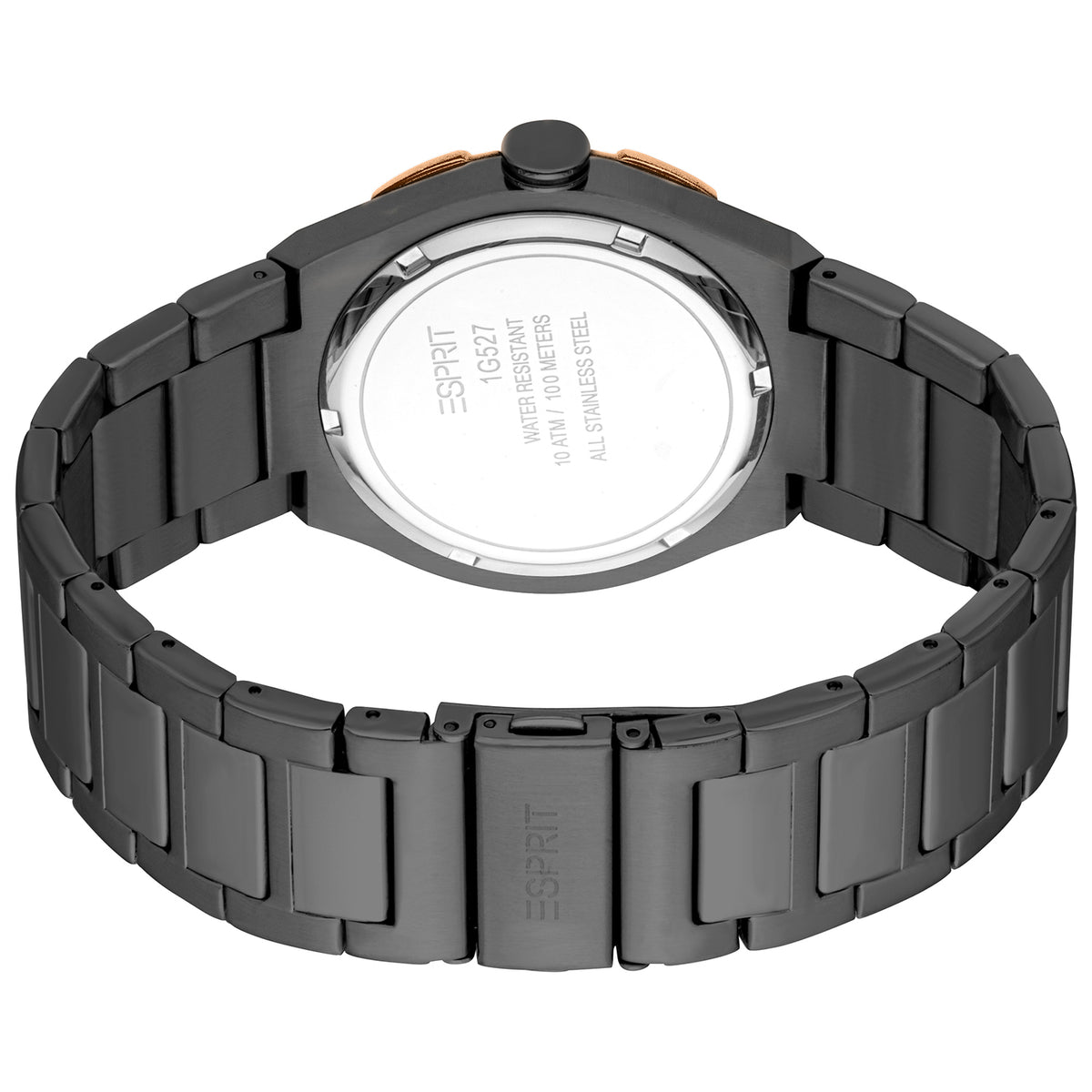 Esprit Men's 40mm Fashion Gun Color Dial Watch