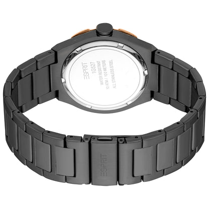Esprit Men's 40mm Fashion Gun Color Dial Watch