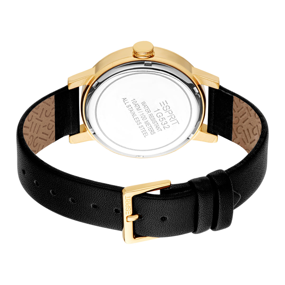 Esprit Men's 40mm Fashion Black Dial Watch