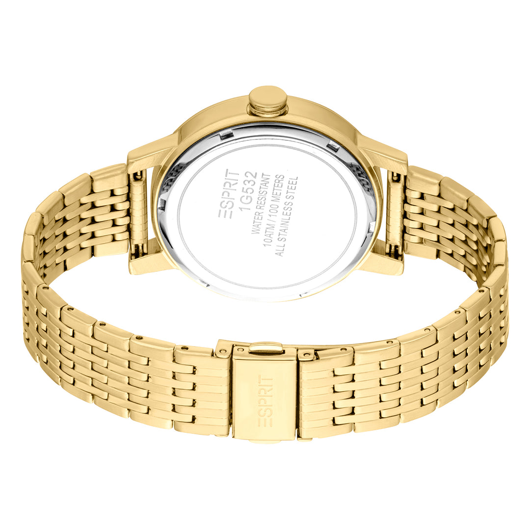 Esprit Men's 40mm Fashion Gold Color Dial Watch