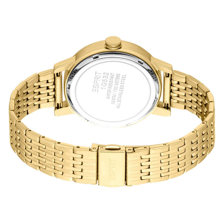 Esprit Men's 40mm Fashion Gold Color Dial Watch