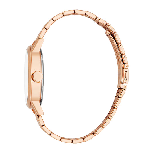 Esprit Men's 40mm Fashion Rose Gold Color Dial Watch