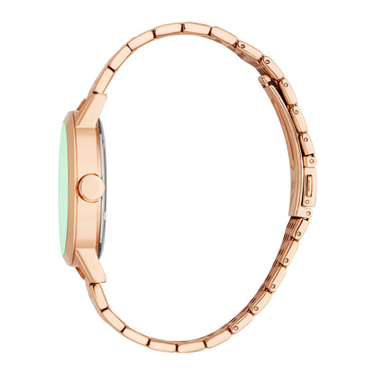 Esprit Men's 40mm Fashion Rose Gold Color Dial Watch
