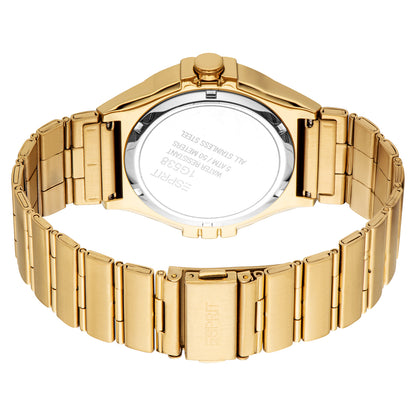 Esprit Men's 40mm Fashion Gold Color Dial Watch