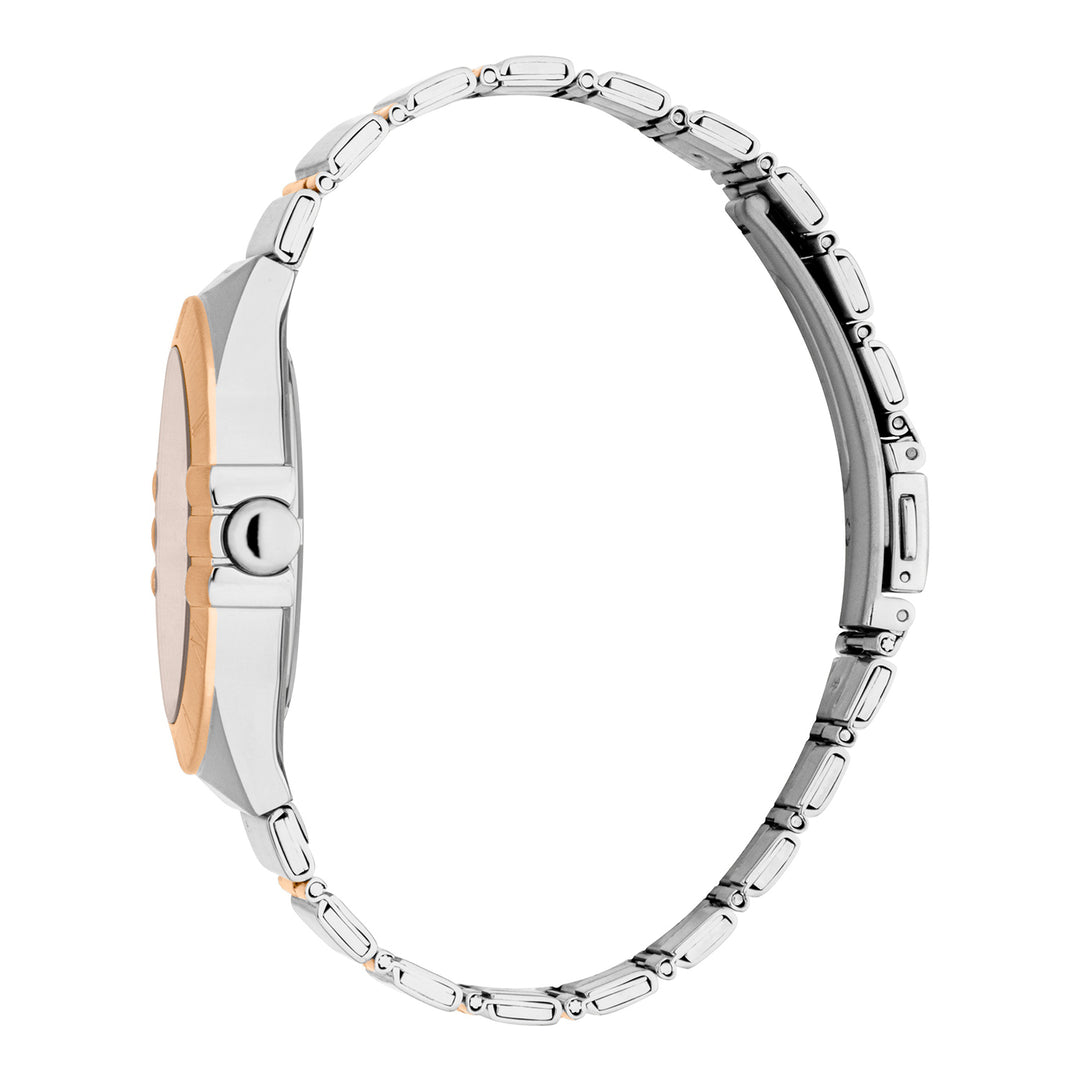 Esprit Men's 40mm Fashion Two Tone Silver & Rose Gold Color Dial Watch