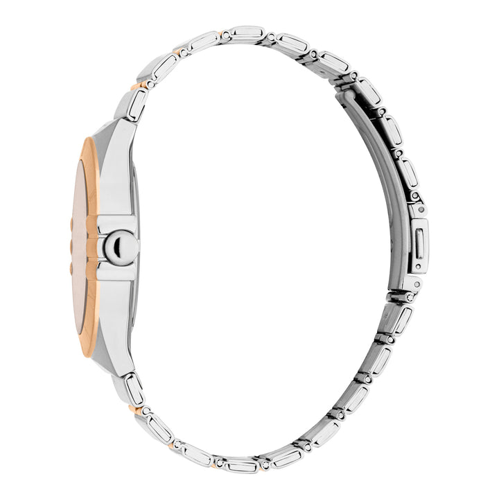 Esprit Men's 40mm Fashion Two Tone Silver & Rose Gold Color Dial Watch