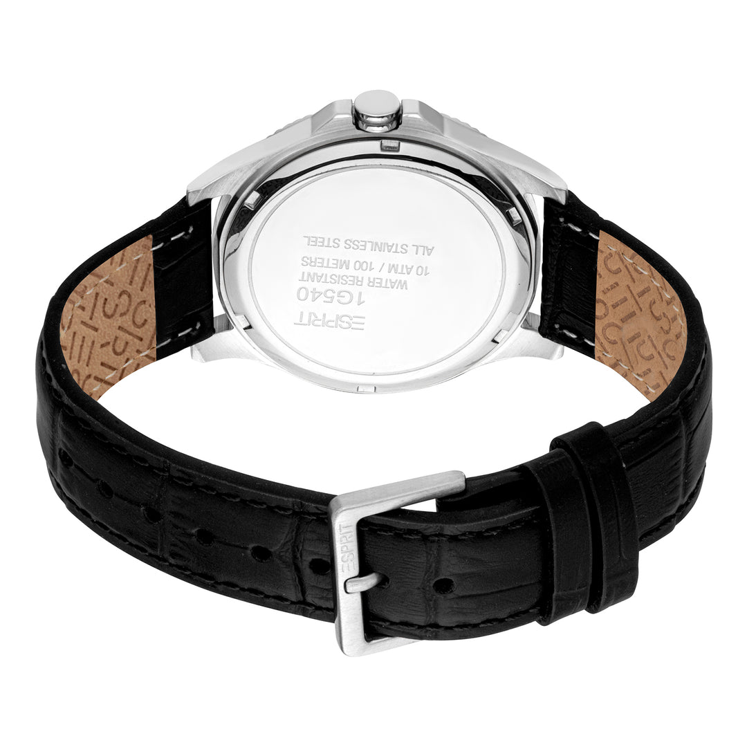 Esprit Men's 40mm Fashion Black Dial Watch