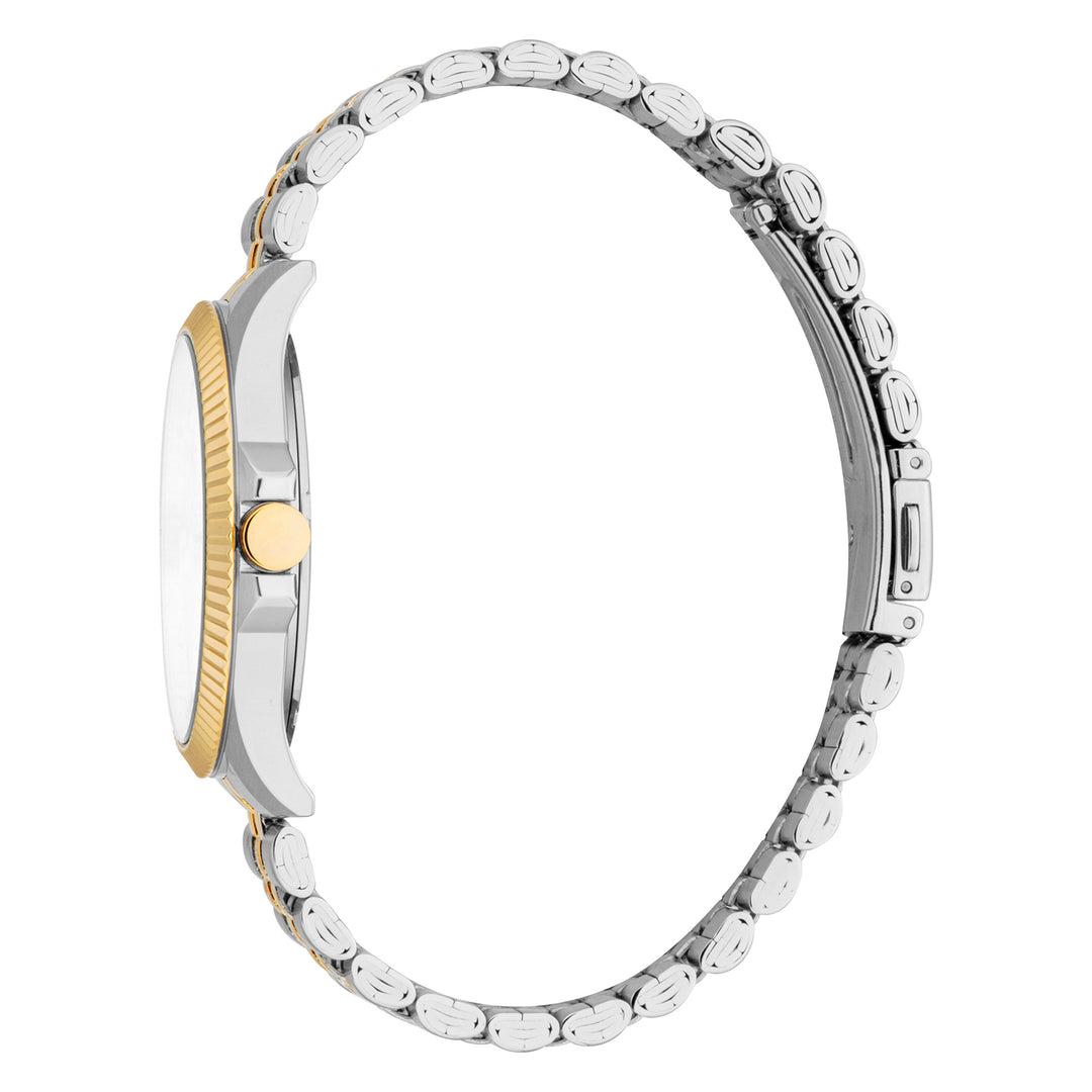 Esprit Men's 40mm Fashion Two Tone Silver & Gold Color Dial Watch