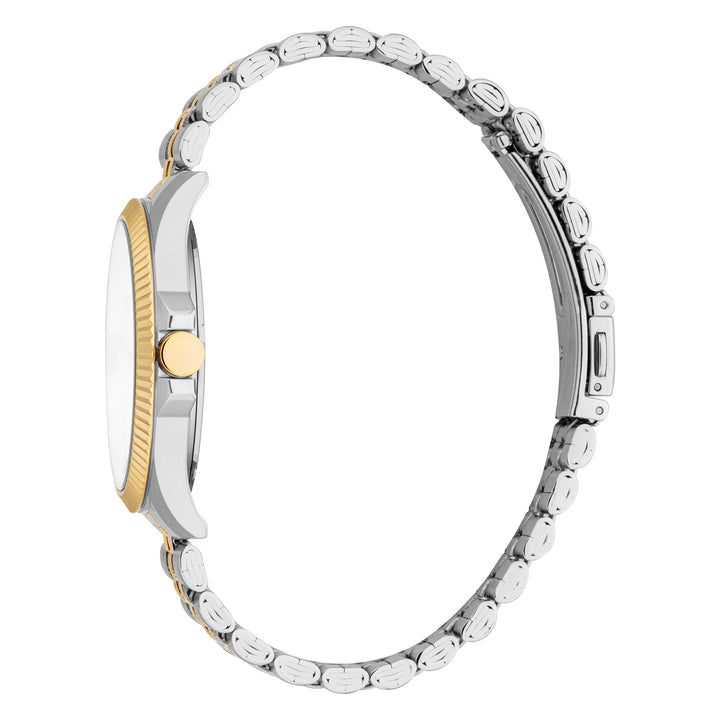Esprit Men's 40mm Fashion Two Tone Silver & Gold Color Dial Watch