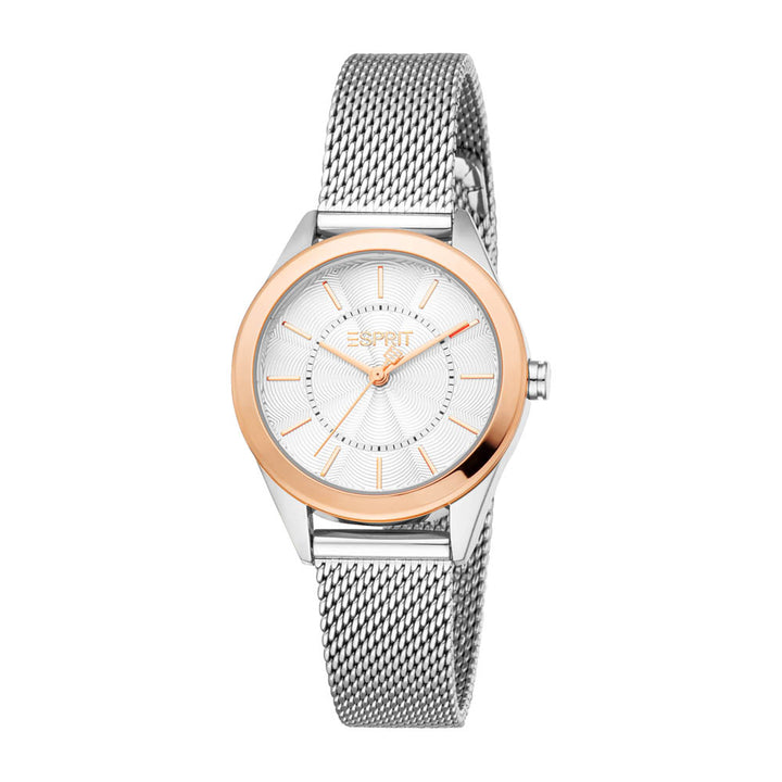 Esprit Women's 30mm Pointy Mesh Fashion Silver Dial Watch