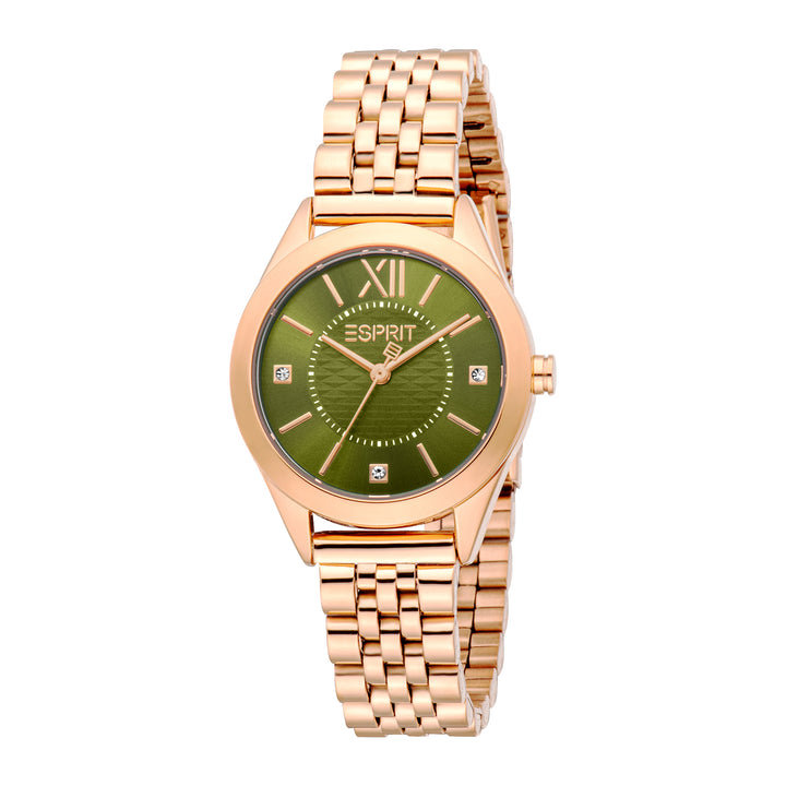 Esprit Women's 30mm Fashion Rose Gold Color Dial Watch