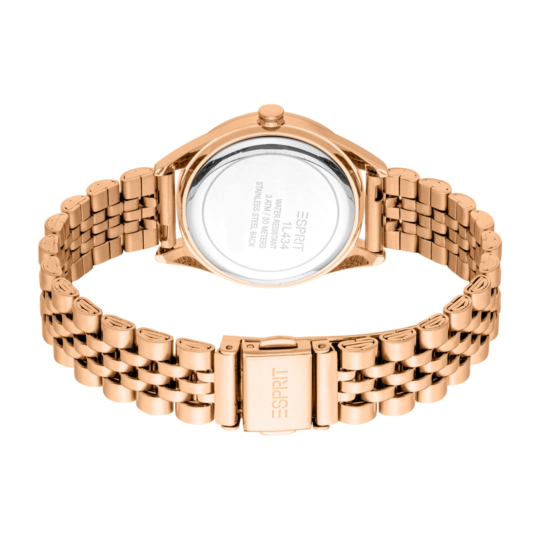 Esprit Women's 30mm Fashion Rose Gold Color Dial Watch