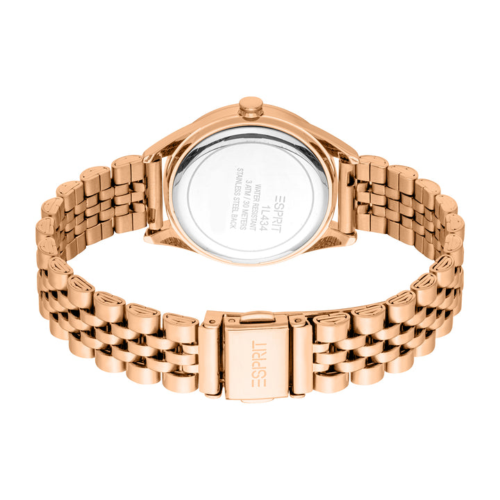 Esprit Women's 30mm Fashion Rose Gold Color Dial Watch