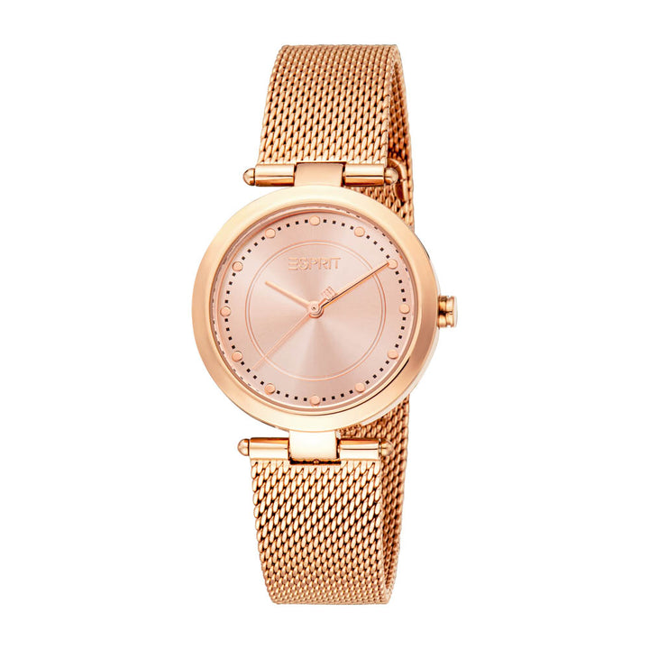 Esprit Women's 30mm Autumn Mesh Fashion Rose Gold Dial Watch