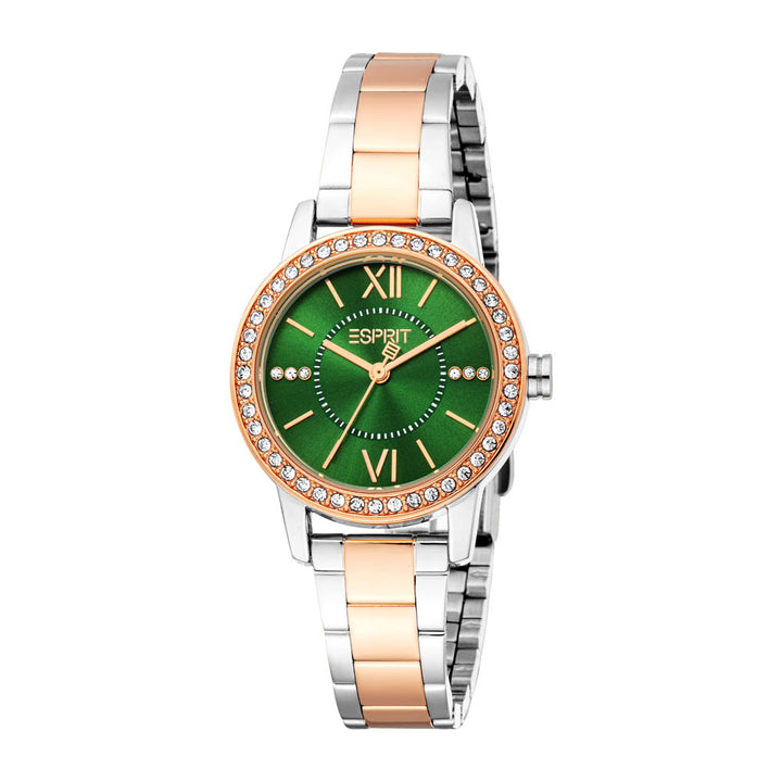 Esprit Women's 30mm Daisy Fashion Dark Green Dial Watch