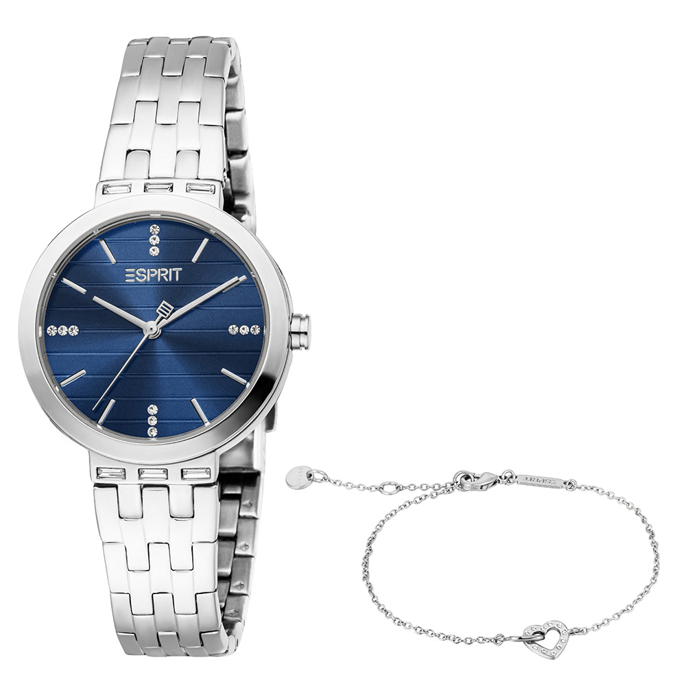 Esprit Women's 30mm Savannah Fashion Dark Blue Dial Watch