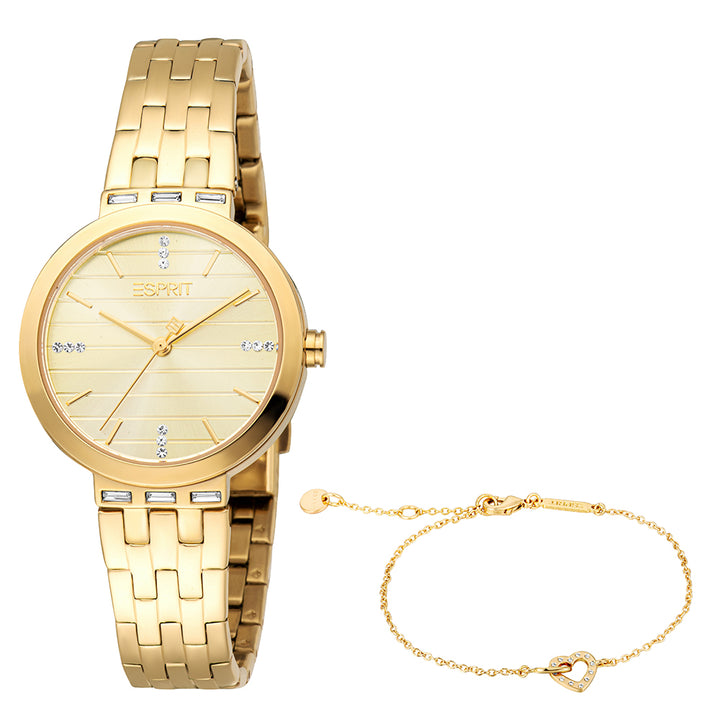 Esprit Women's 30mm Savannah Fashion Champagne Dial Watch