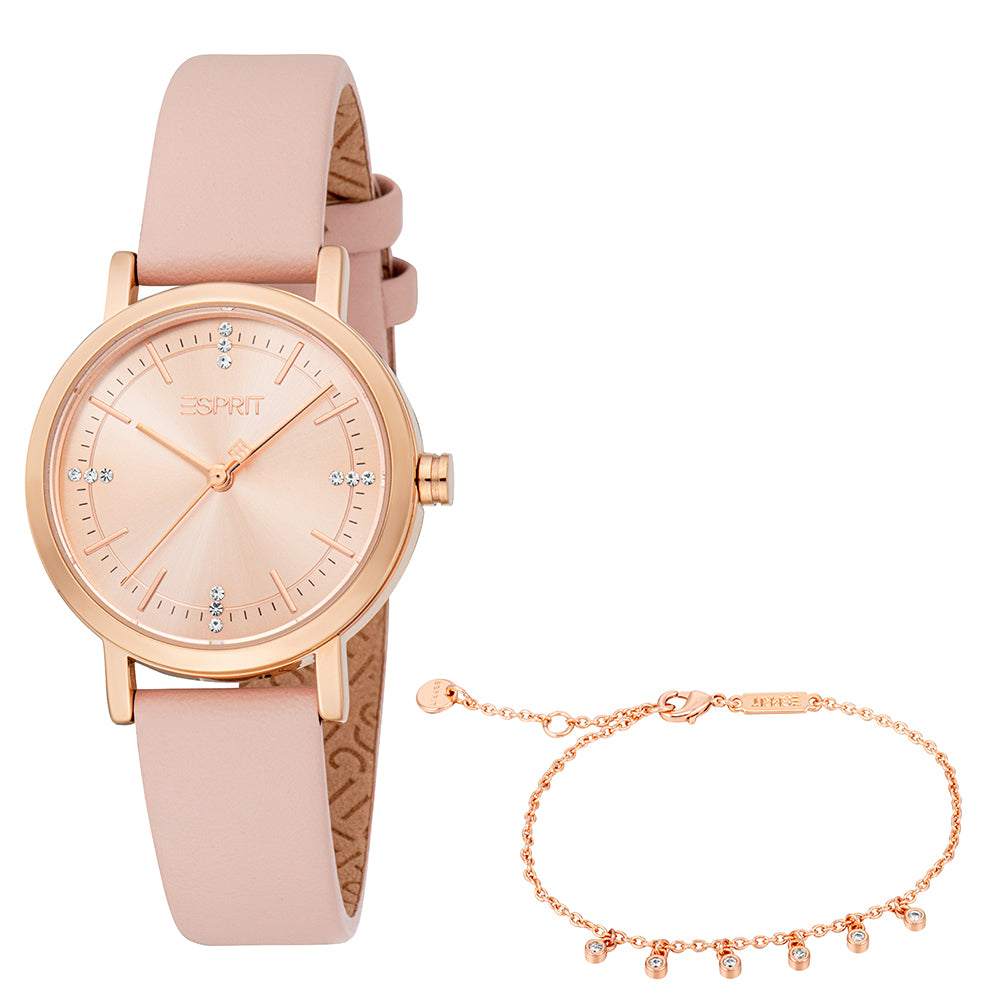 Esprit Women's 30mm Florence Fashion Rose Gold Dial Watch