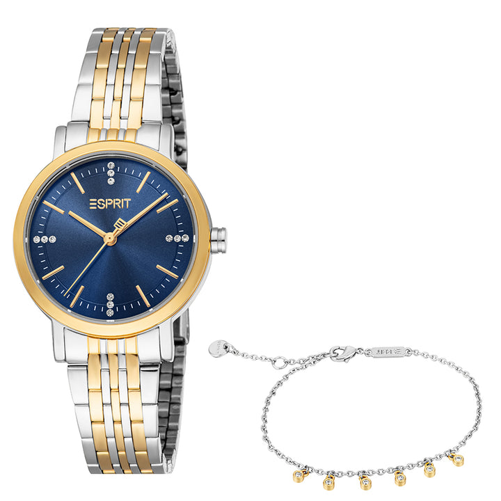 Esprit Women's 30mm Florence Fashion Dark Blue Dial Watch