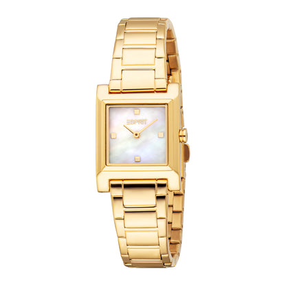 Esprit Women's 23 x 23.5mm Fashion Gold Color Dial Watch