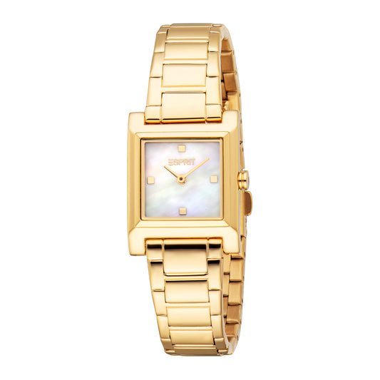 Esprit Women's 23 x 23.5mm Fashion Gold Color Dial Watch