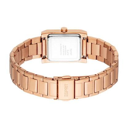 Esprit Women's 23 x 23.5mm Fashion Rose Gold Color Dial Watch
