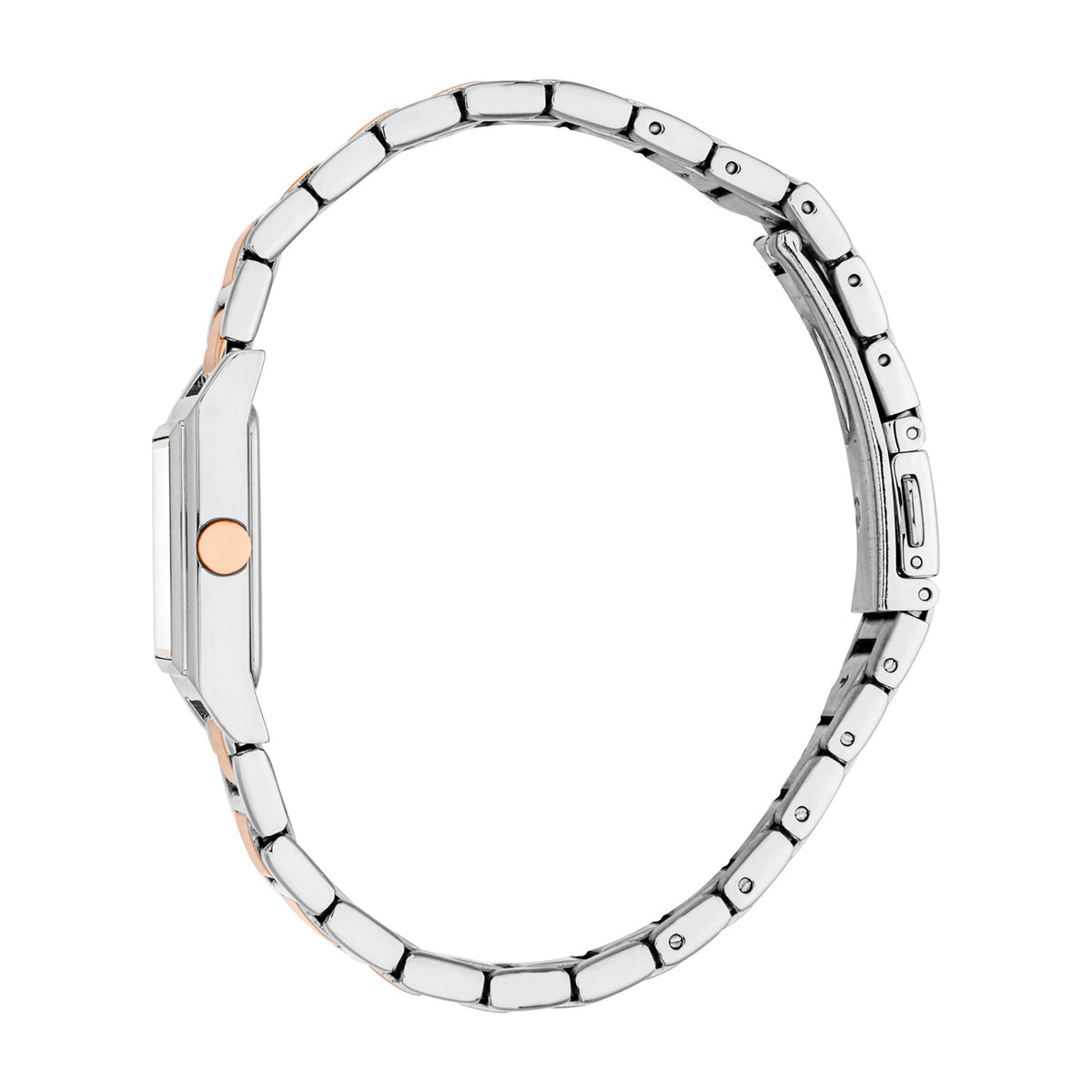 Esprit Women's 23 x 23.5mm Fashion Two Tone Silver & Rose Gold Color Dial Watch
