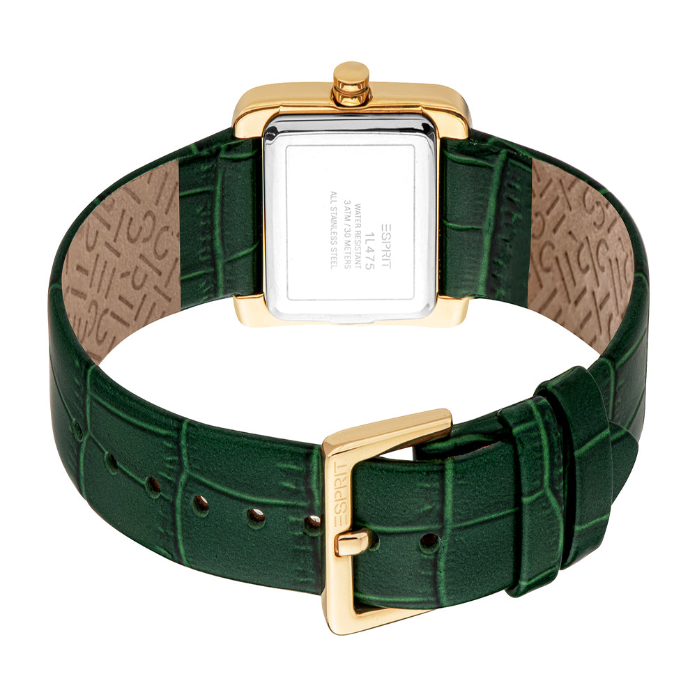 Esprit Women's 23 x 21mm Hazel Fashion Dark Green Dial Watch