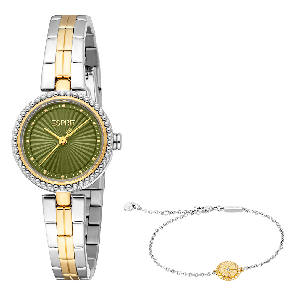 Esprit Women's 26mm Fable Fashion Olive Dial Watch